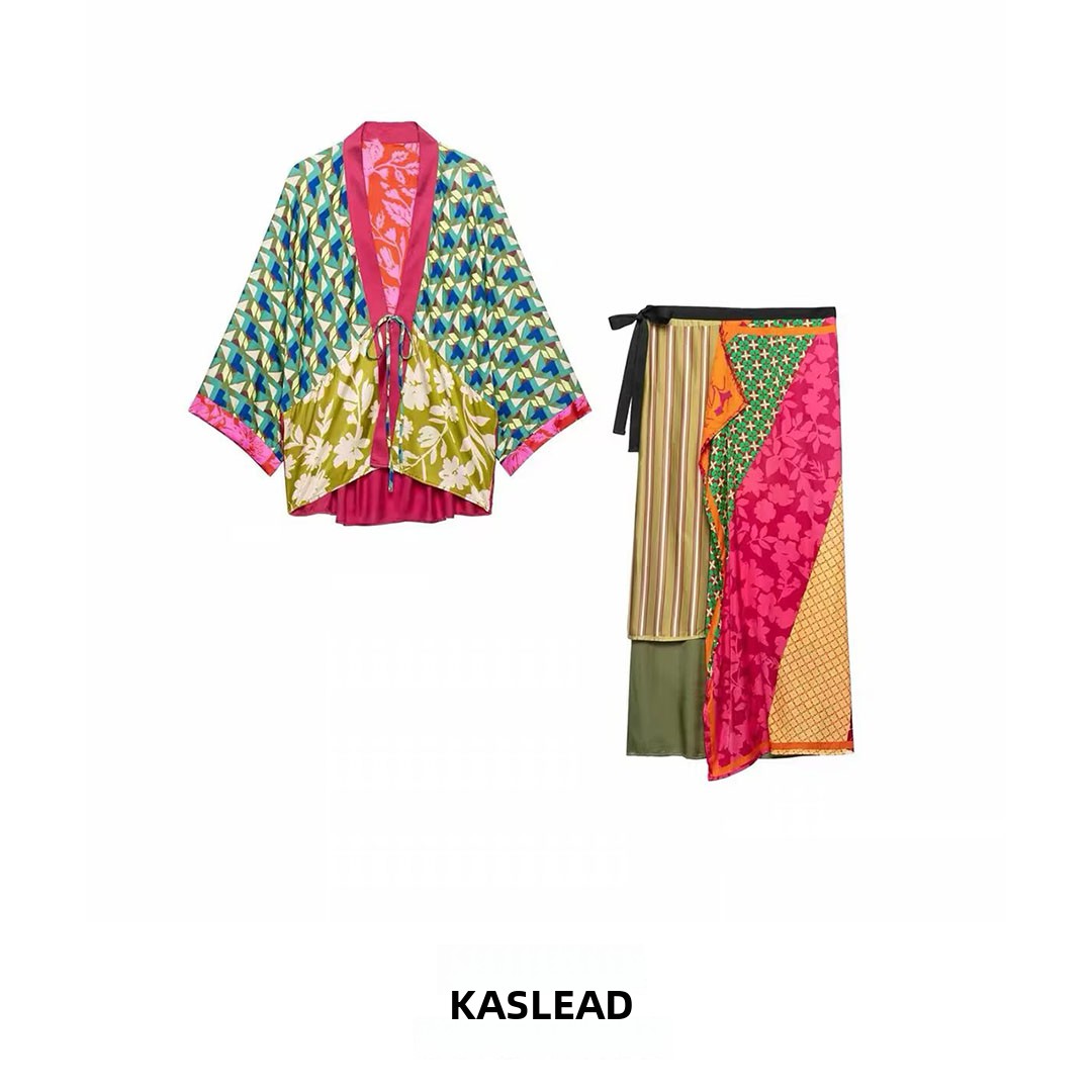 KASLEAD New Women's Fashion V- - Midi Skirt Floral review and price