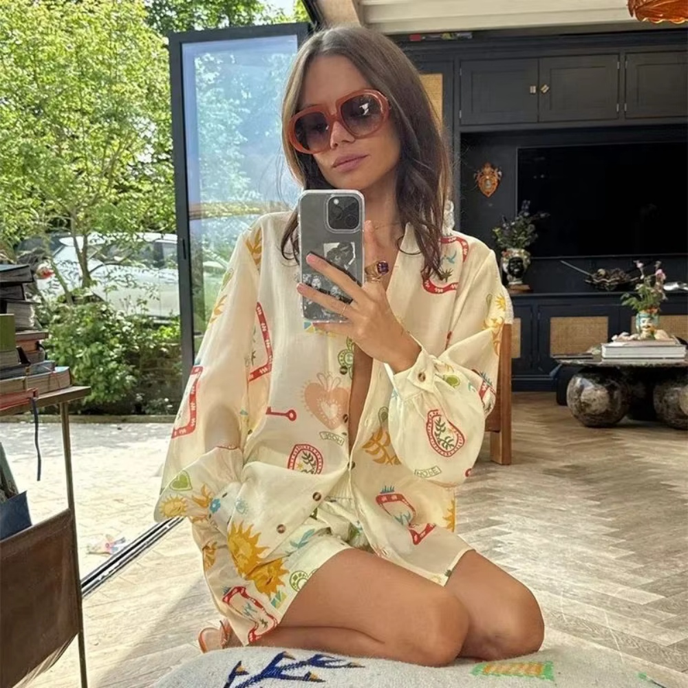 Women Casual Elastic Waist 2pc - Romper Floral Print review and price