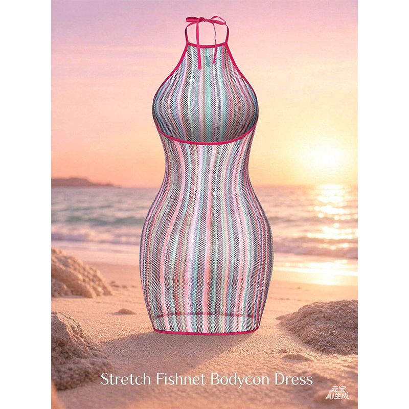 1PC Sexy Women Fishnet Cover U - Cover Up Kaftan review and price
