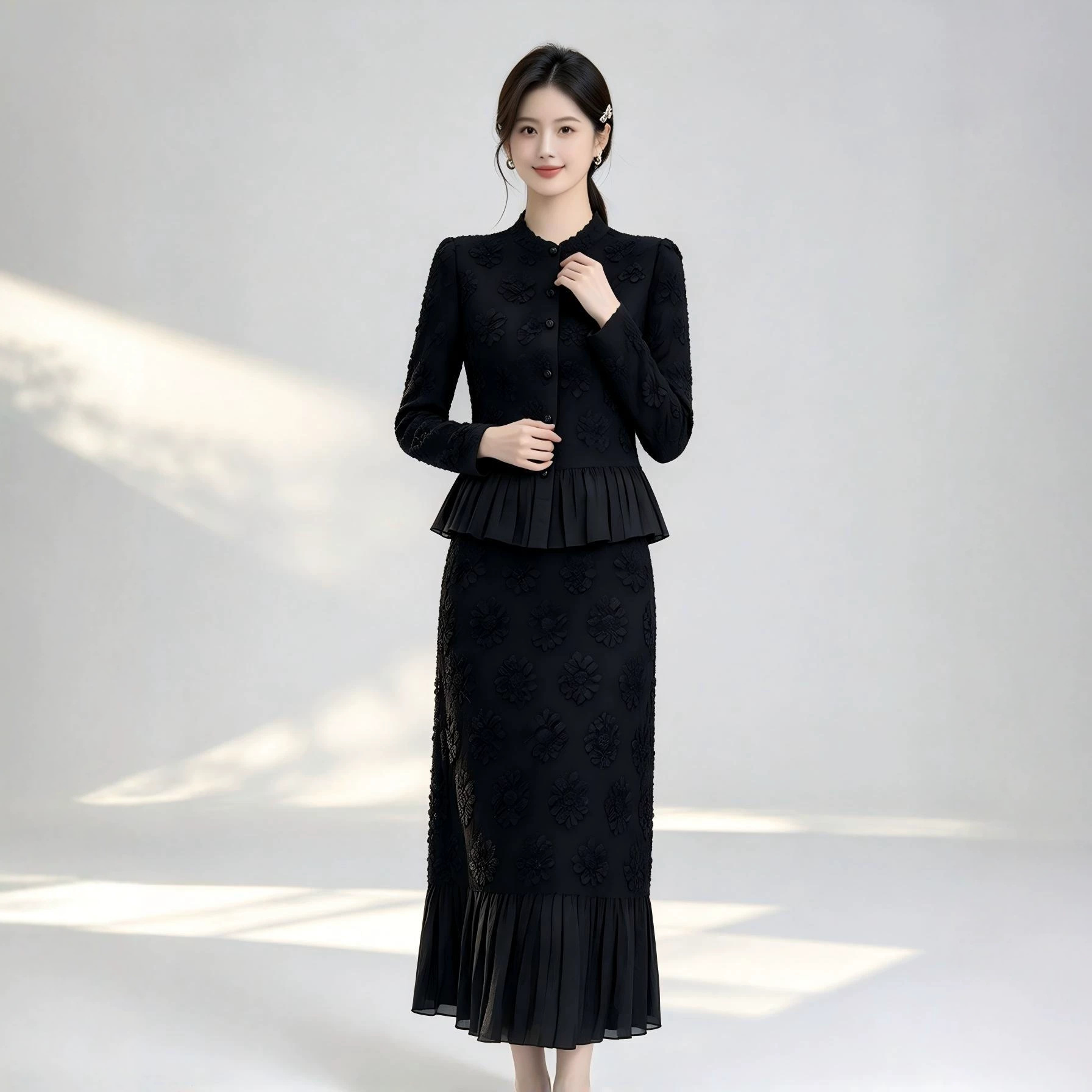 Miyake Women 2Pcs Floral Embro - Midi Skirt Floral review and price